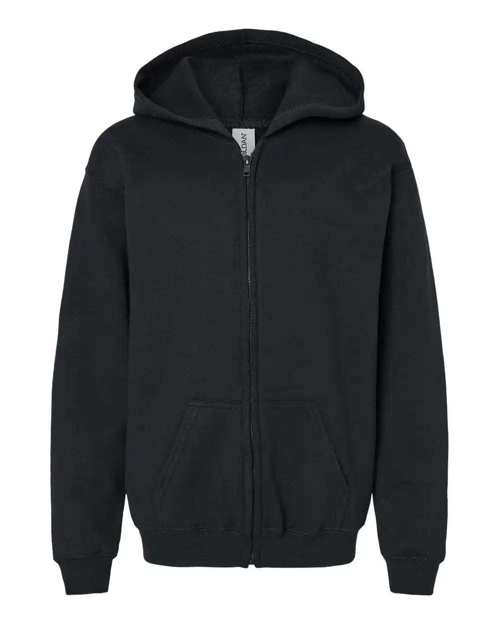 Gildan 18600b Heavy Blend™ Youth Full-zip Hooded Sweatshirt - Black - Xs