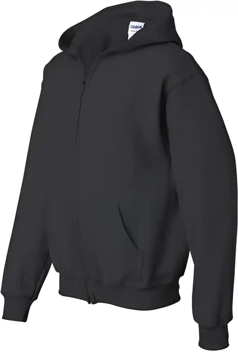 Gildan 18600b Heavy Blend Youth Full-zip Hooded Sweatshirt - Black