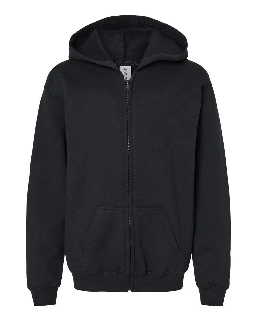 Gildan 18600b Heavy Blendâ„¢ Youth Full-zip Hooded Sweatshirt - Black