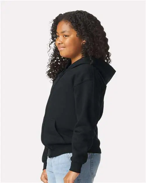 Gildan 18600b Heavy Blendâ„¢ Youth Full-zip Hooded Sweatshirt - Black