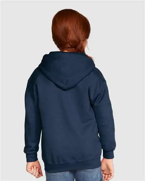 Gildan 18600b Heavy Blendâ„¢ Youth Full-zip Hooded Sweatshirt - Navy