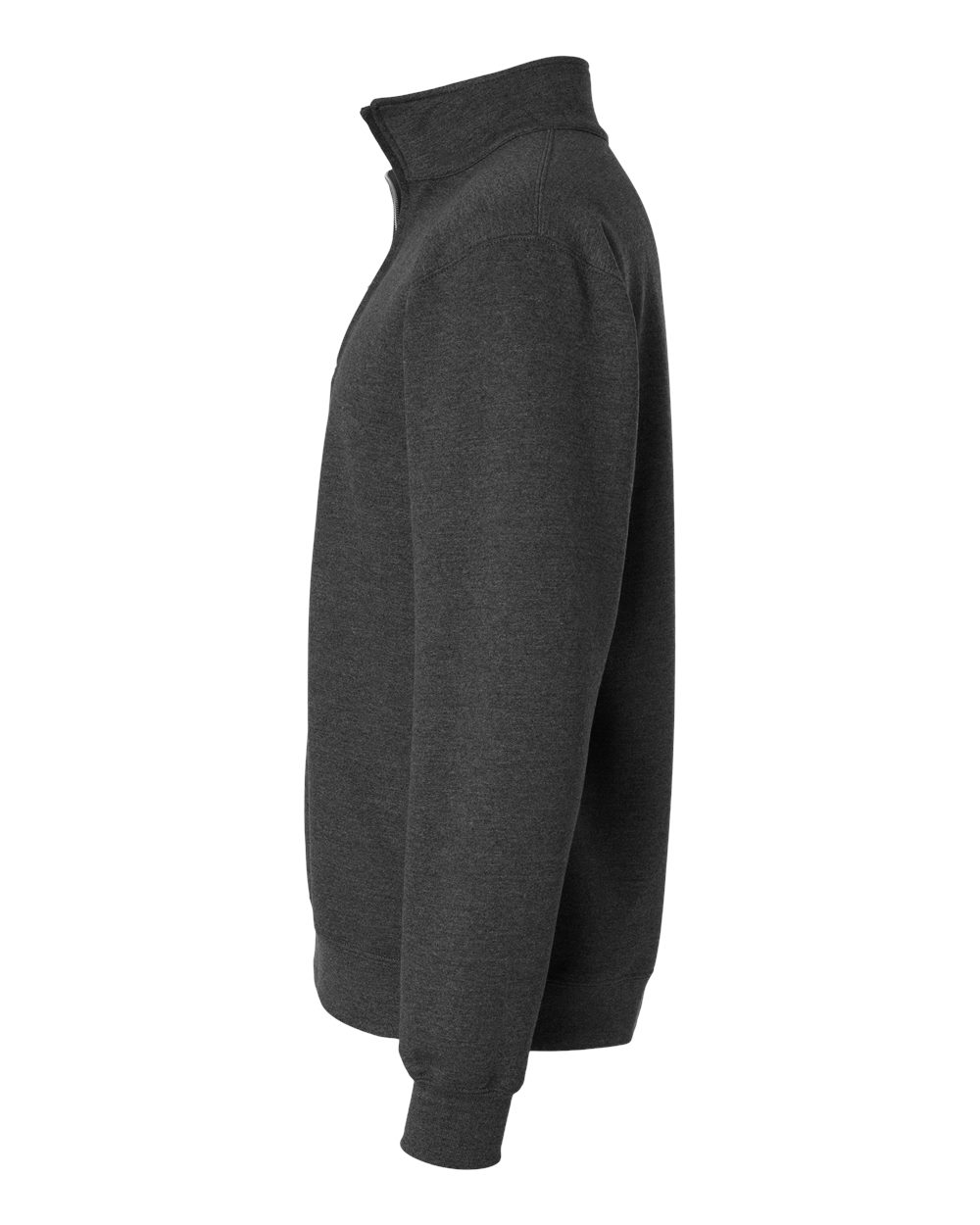 Gildan 18810 Unisex Heavy Blend Quarter-zip Sweatshirt - Fan Charcoal Heather