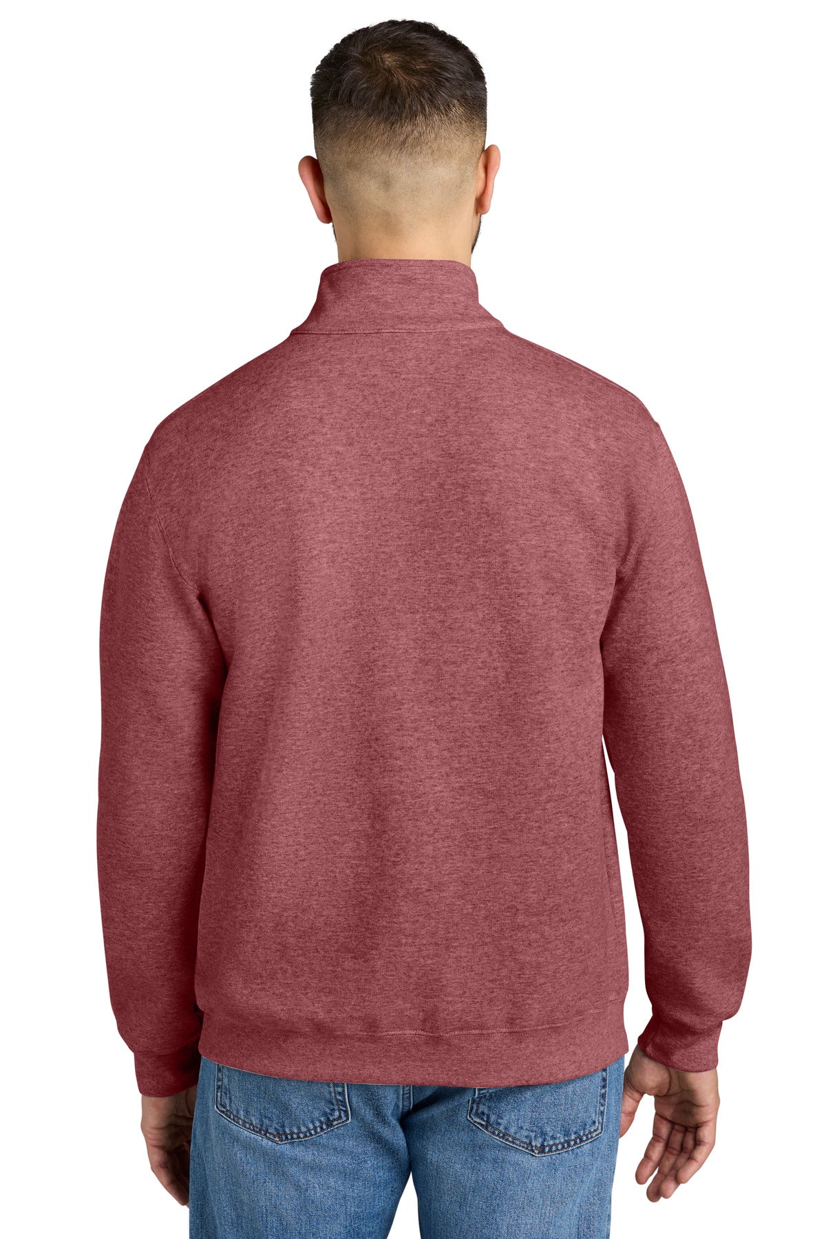 Gildan 18810 Unisex Heavy Blend Quarter-zip Sweatshirt - Heather Scarlet Red
