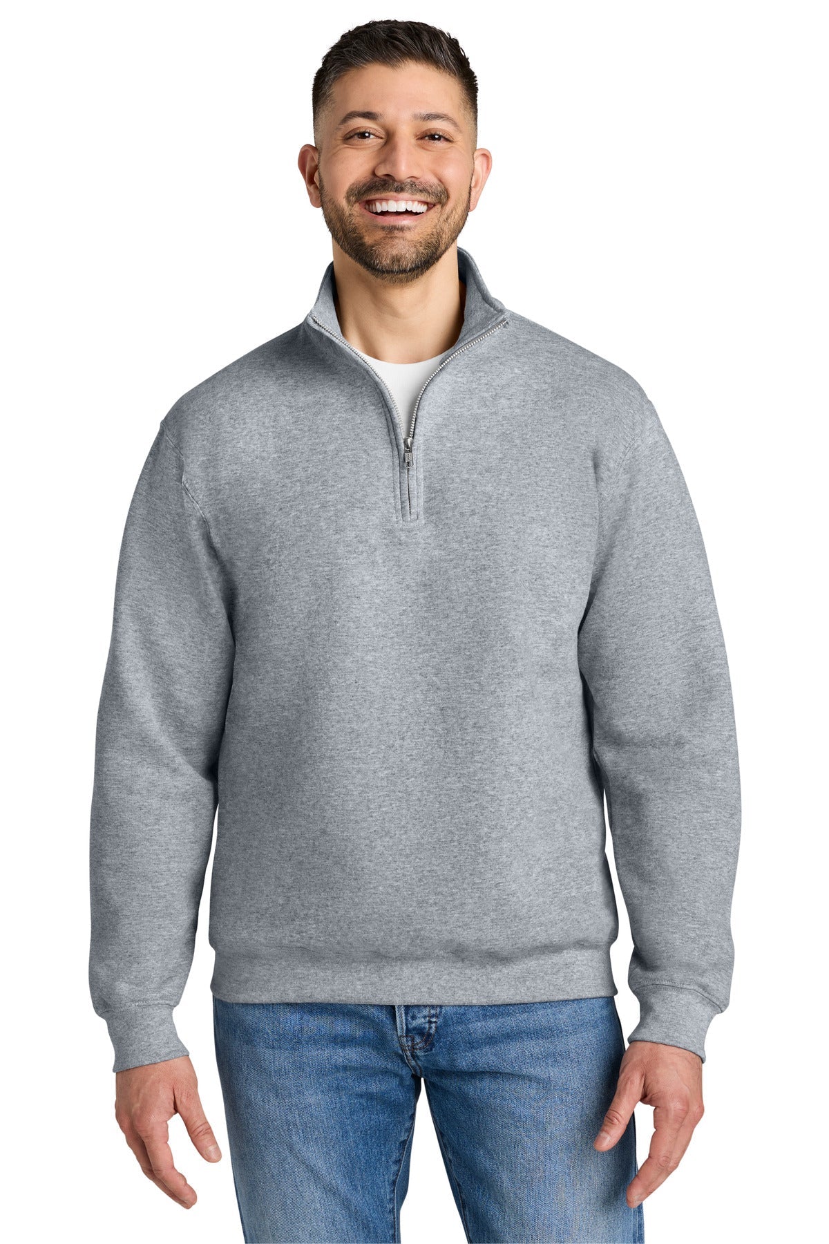 Gildan 18810 Unisex Heavy Blend Quarter-zip Sweatshirt - Sport Grey