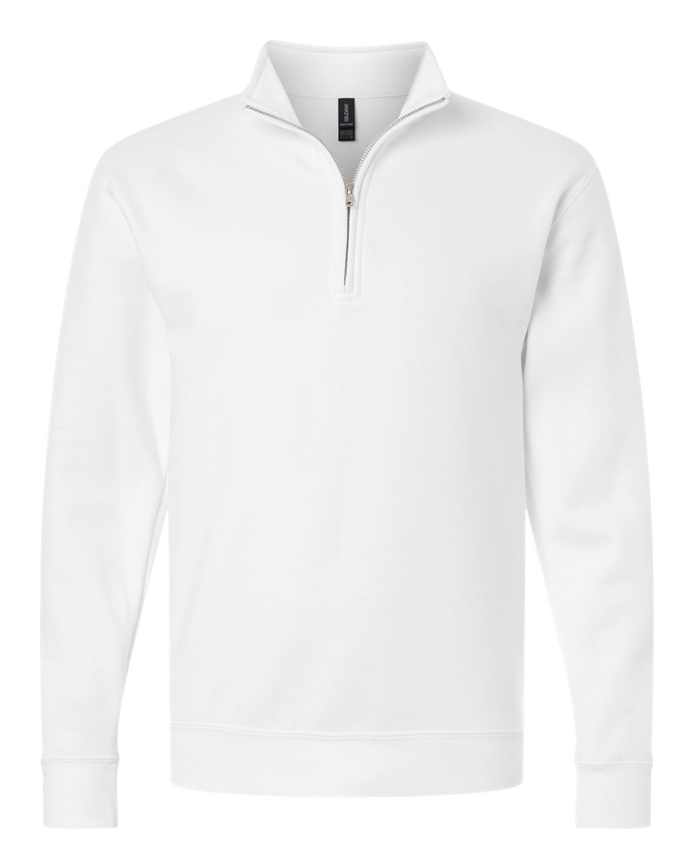 Gildan 18810 Unisex Heavy Blend Quarter-zip Sweatshirt - White
