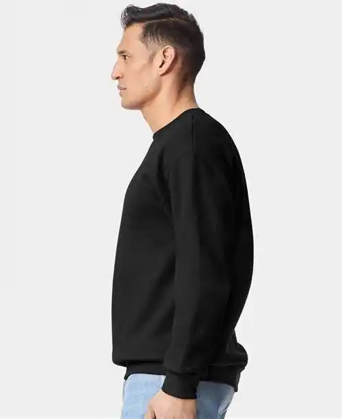 Gildan 19000 Hammer Maxweight Crewneck Sweatshirt Pitch Black