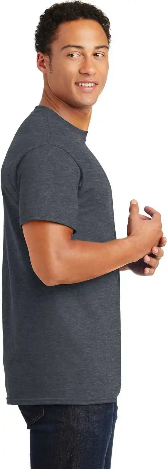 Gildan 2000 Ultra Cotton 100% t Shirt Dark Heather
