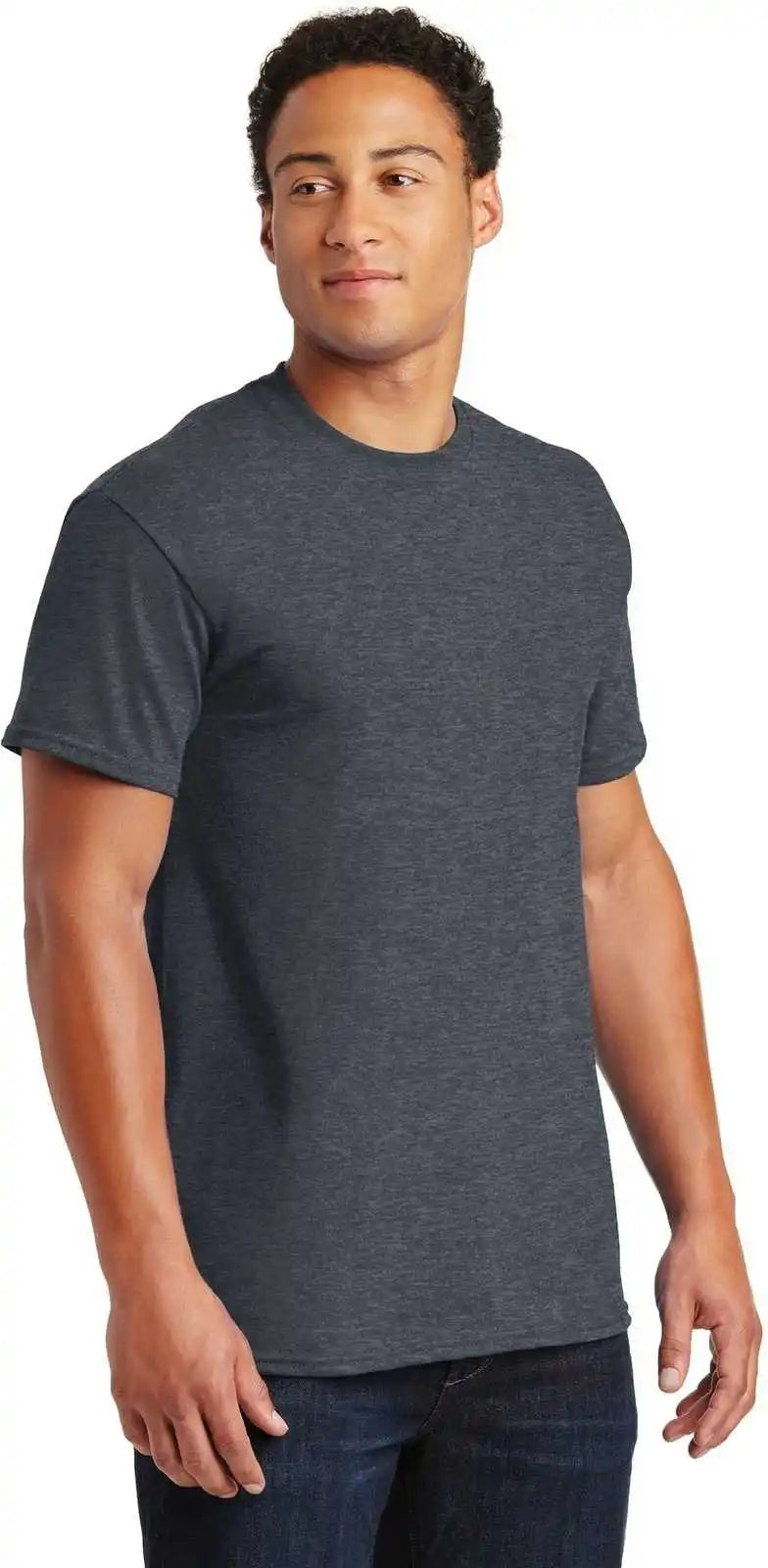 Gildan 2000 Ultra Cotton 100% t Shirt Dark Heather