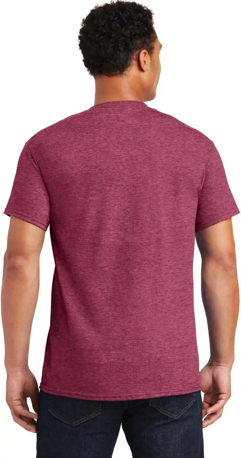 Gildan 2000 Ultra Cotton 100% t Shirt Heathered Cardinal