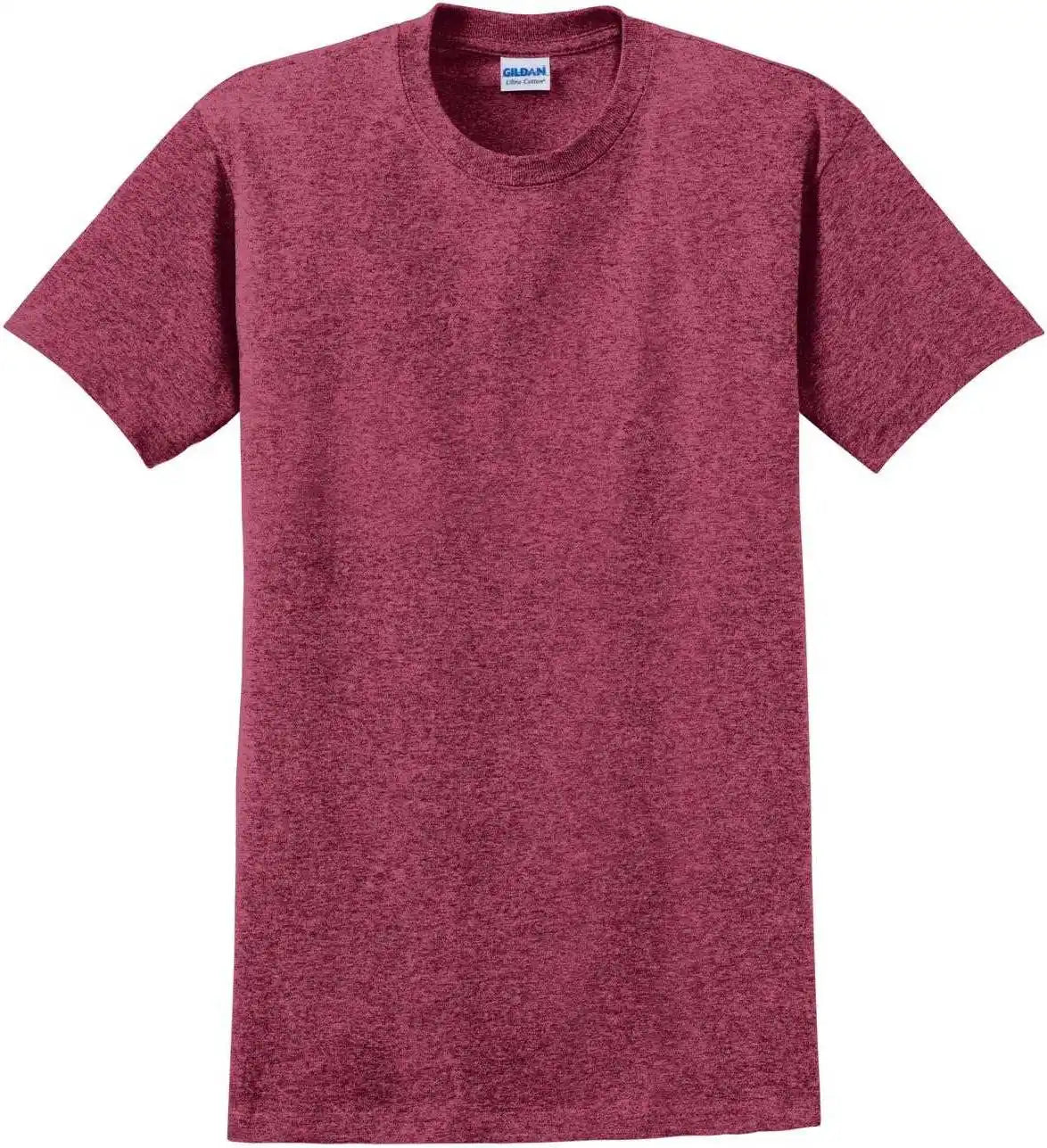 Gildan 2000 Ultra Cotton 100% t Shirt Heathered Cardinal