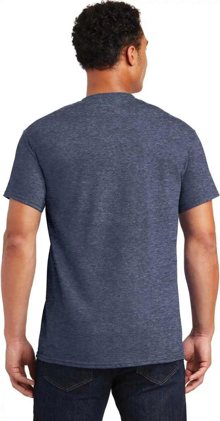 Gildan 2000 Ultra Cotton 100% t Shirt Heathered Navy