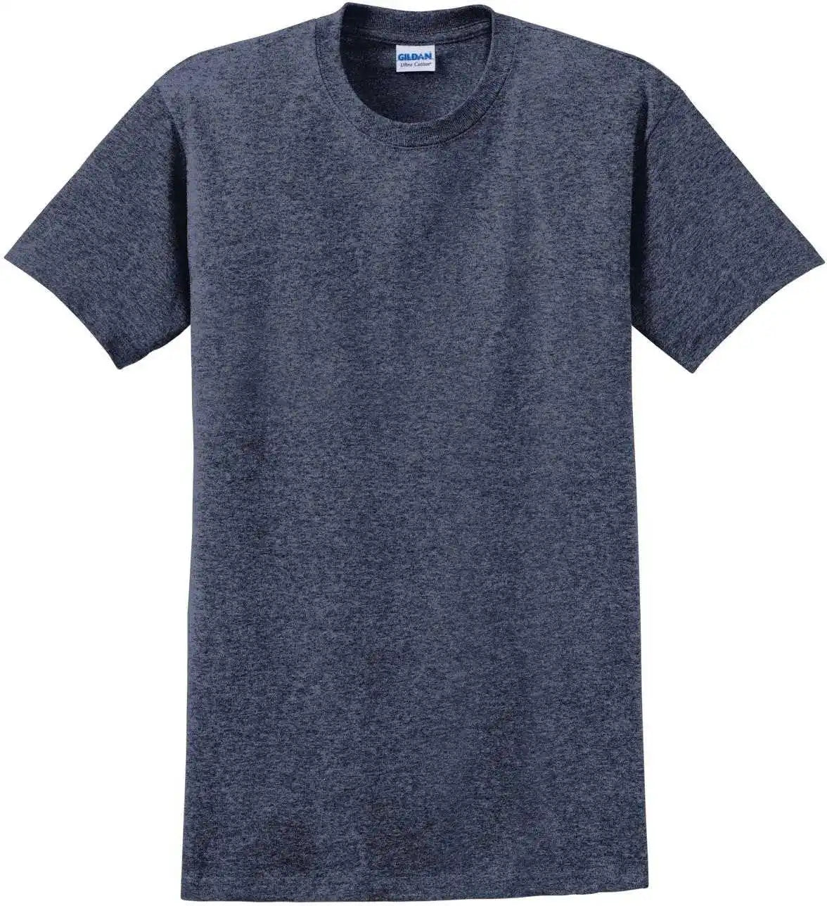Gildan 2000 Ultra Cotton 100% t Shirt Heathered Navy