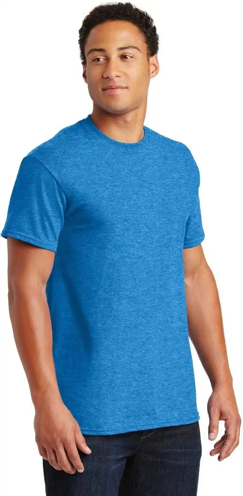 Gildan 2000 Ultra Cotton 100% t Shirt Heathered Sapphire