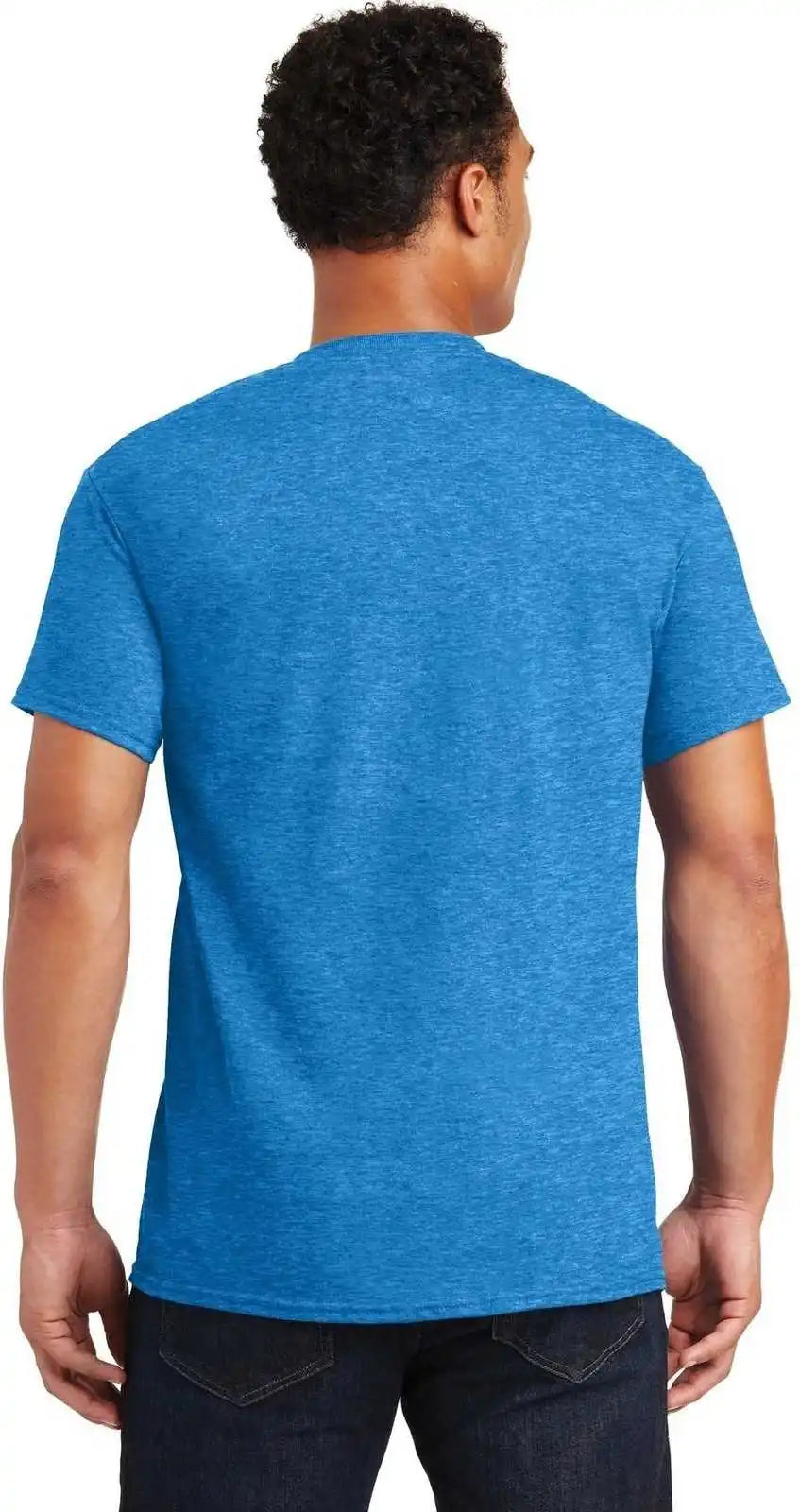 Gildan 2000 Ultra Cotton 100% t Shirt Heathered Sapphire