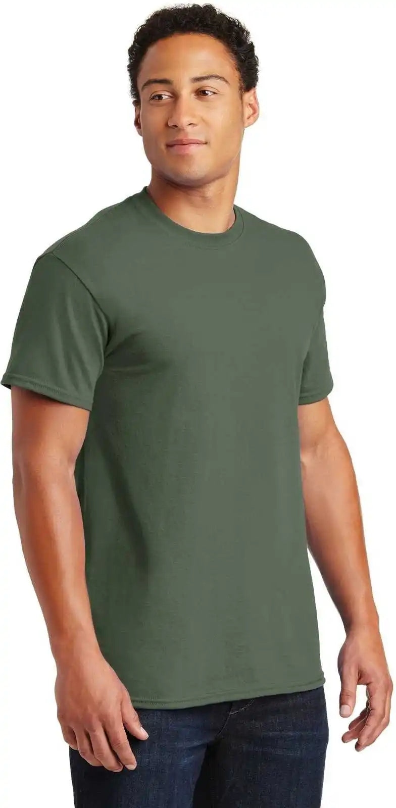 Gildan 2000 Ultra Cotton 100% t Shirt Military Green