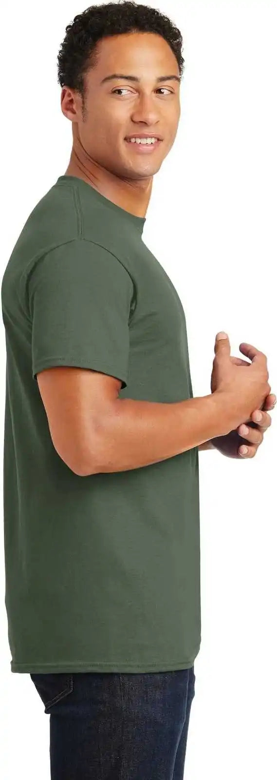 Gildan 2000 Ultra Cotton 100% t Shirt Military Green