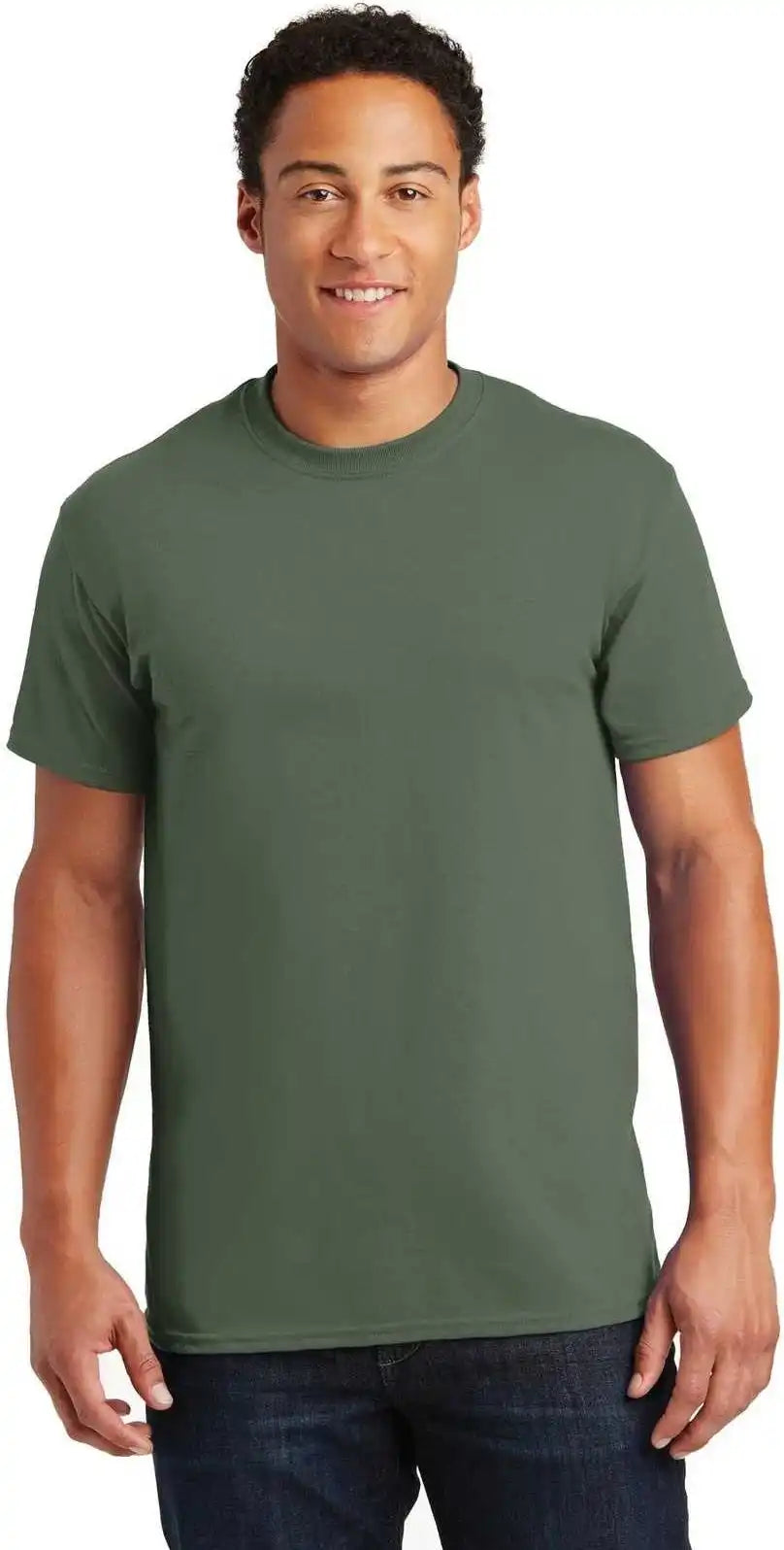 Gildan 2000 Ultra Cotton 100% t Shirt Military Green