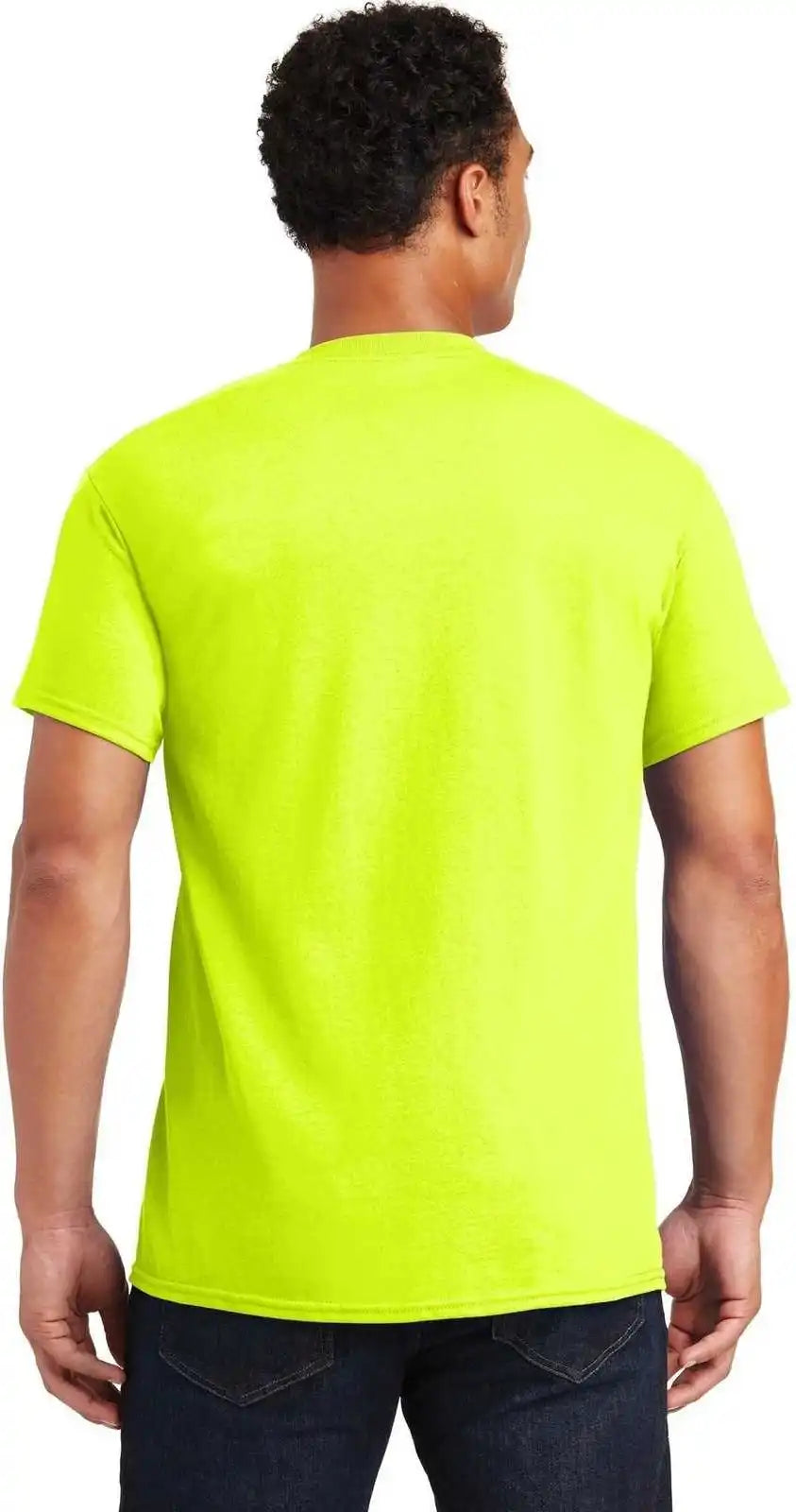 Gildan 2000 Ultra Cotton 100% t Shirt Safety Green