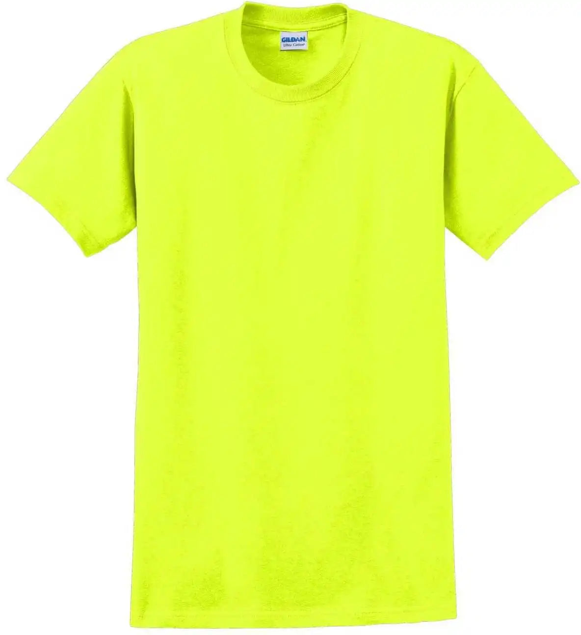 Gildan 2000 Ultra Cotton 100% t Shirt Safety Green