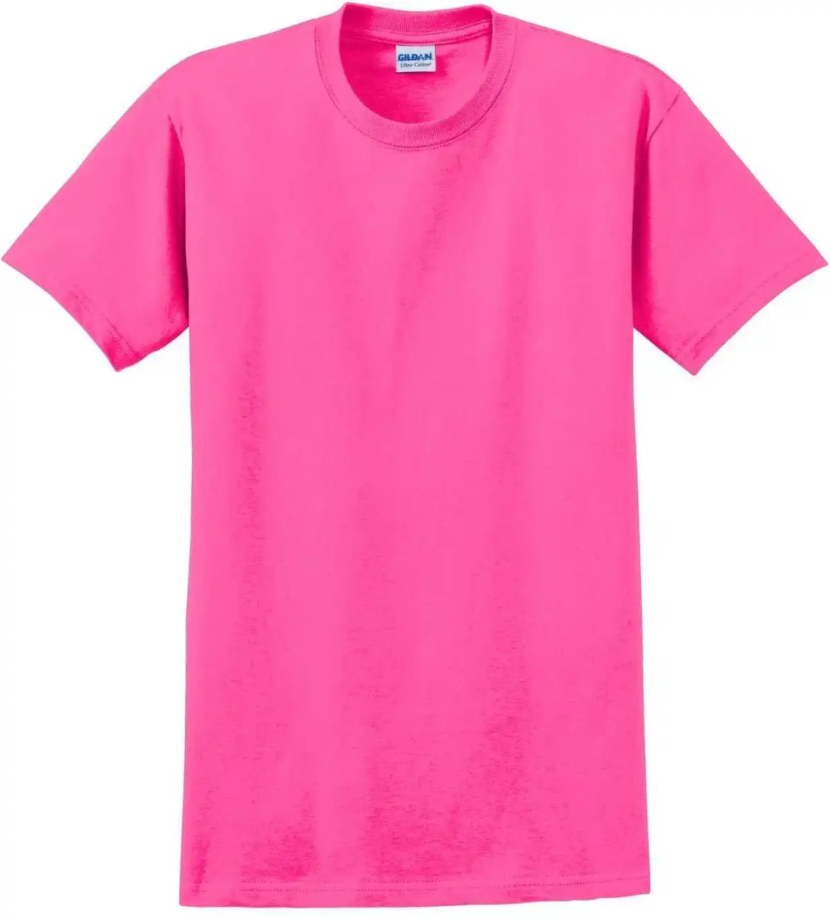 Gildan 2000 Ultra Cotton 100% t Shirt Safety Pink