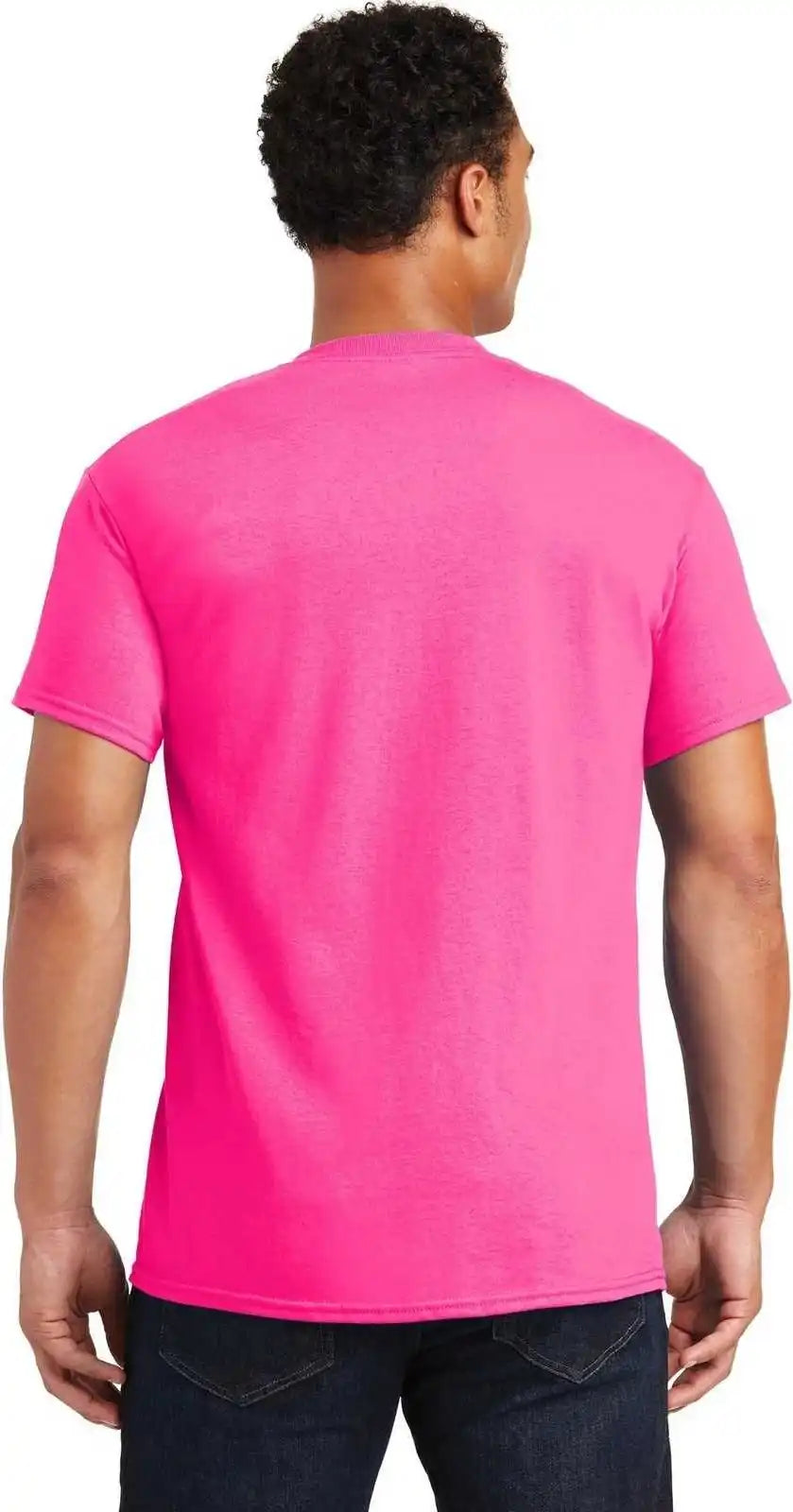 Gildan 2000 Ultra Cotton 100% t Shirt Safety Pink