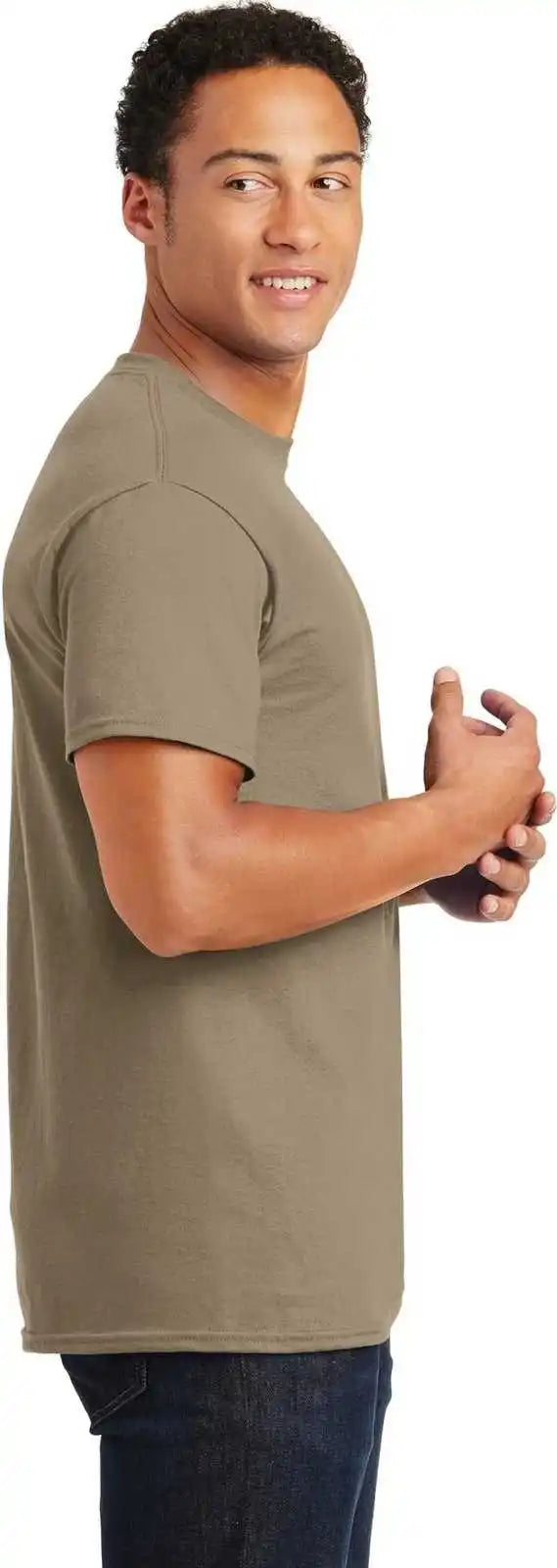 Gildan 2000 Ultra Cotton 100% t Shirt Tan