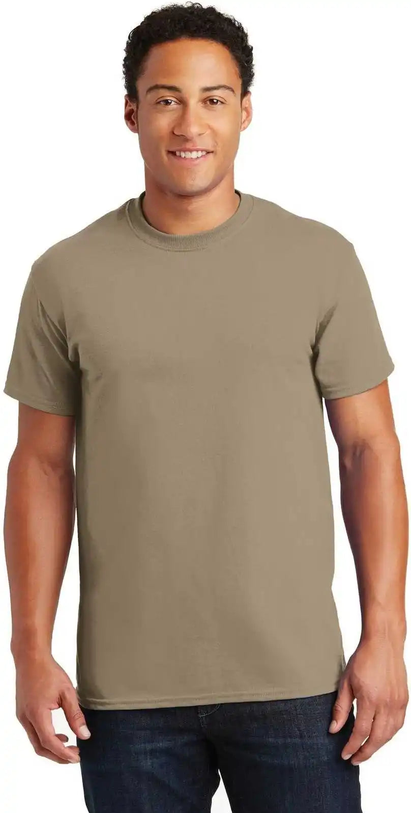 Gildan 2000 Ultra Cotton 100% t Shirt Tan