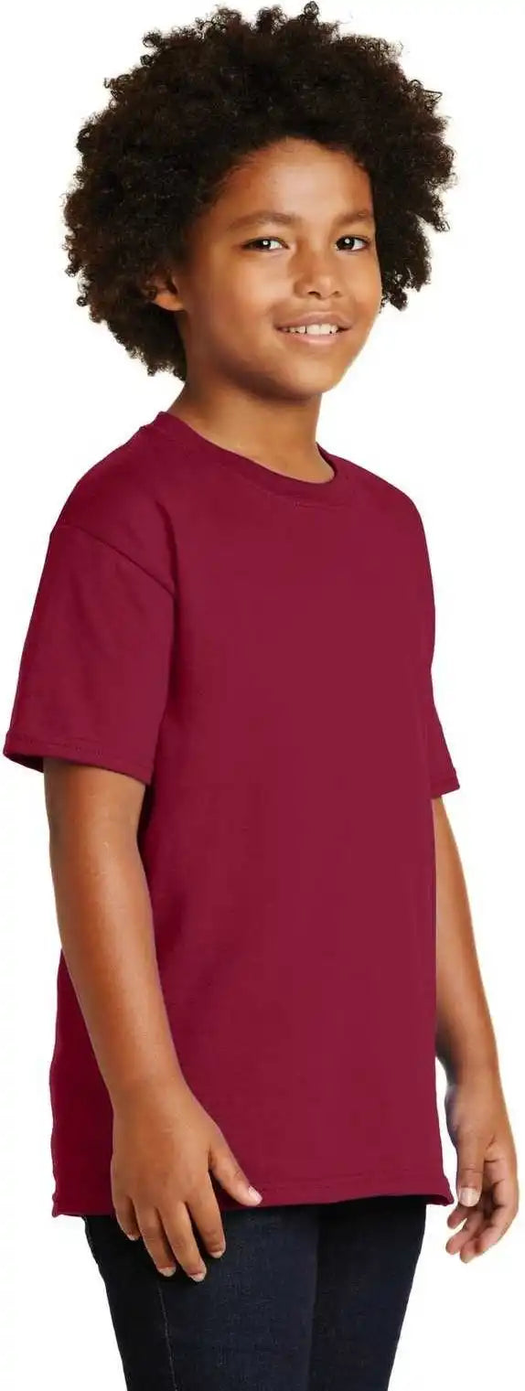 Gildan 2000b Youth Ultra Cotton 100% t Shirt Cardinal Red
