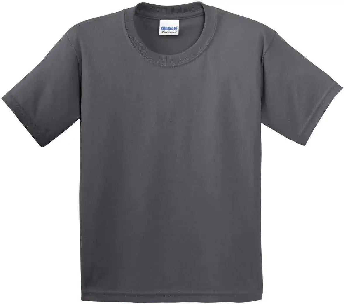 Gildan 2000b Youth Ultra Cotton 100% t Shirt Charcoal