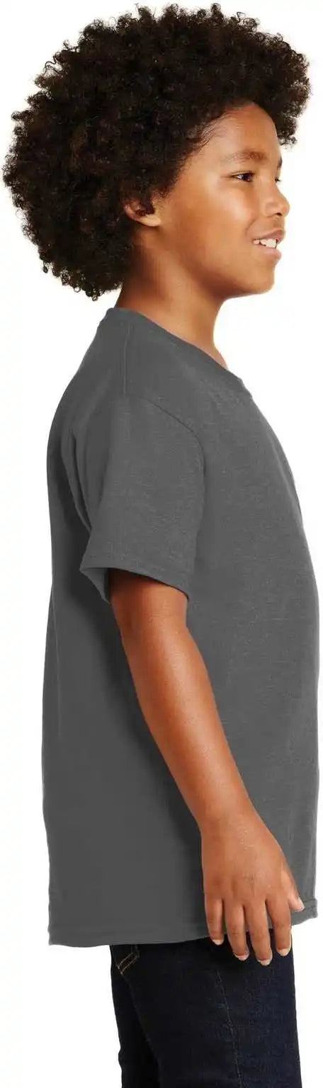 Gildan 2000b Youth Ultra Cotton 100% t Shirt Charcoal