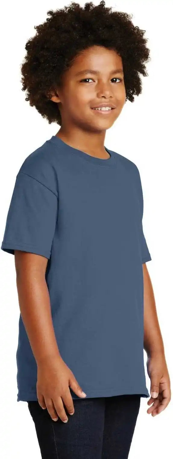 Gildan 2000b Youth Ultra Cotton 100% t Shirt Indigo Blue