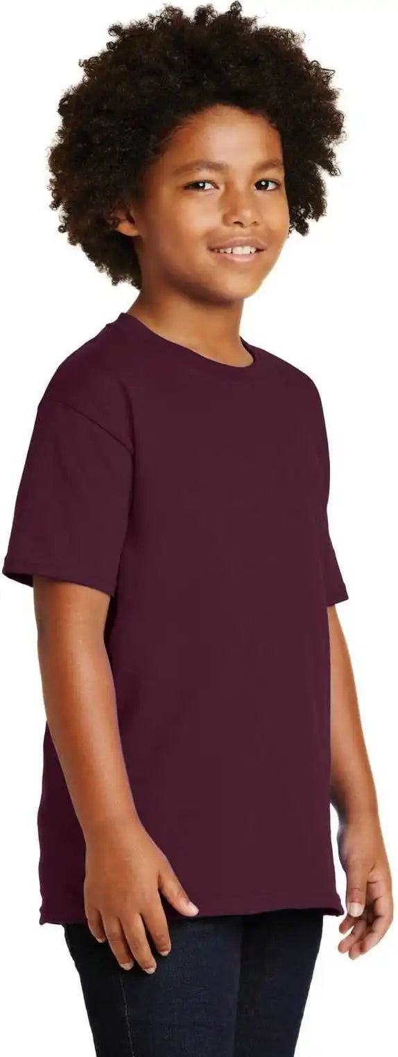 Gildan 2000b Youth Ultra Cotton 100% t Shirt Maroon