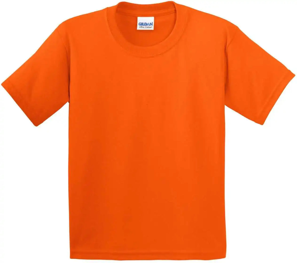 Gildan 2000b Youth Ultra Cotton 100% t Shirt Orange