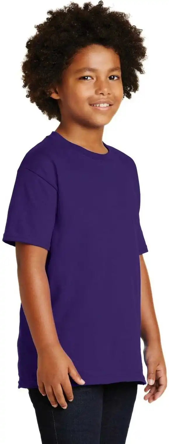 Gildan 2000b Youth Ultra Cotton 100% t Shirt Purple