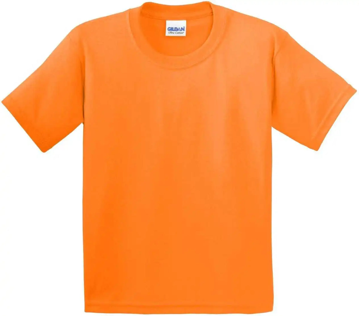 Gildan 2000b Youth Ultra Cotton 100% t Shirt S. Orange