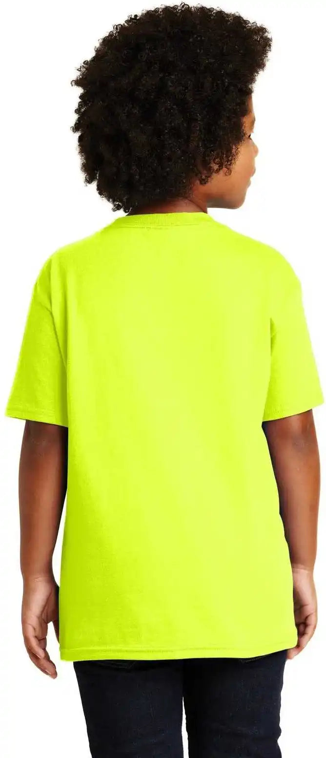 Gildan 2000b Youth Ultra Cotton 100% t Shirt Safety Green