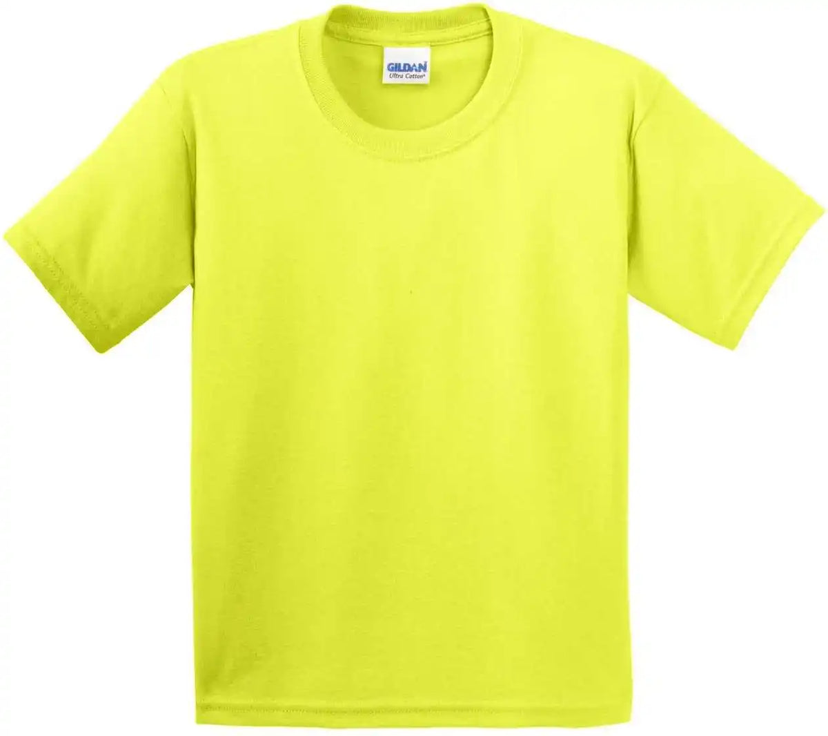Gildan 2000b Youth Ultra Cotton 100% t Shirt Safety Green