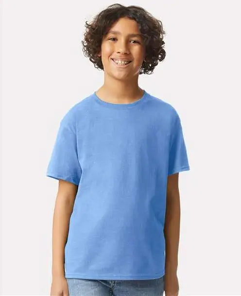 Gildan 2000bg Ultra Cotton Youth T-shirt - 2000b - Carolina Blue