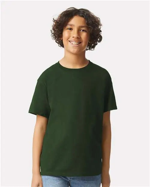 Gildan 2000bg Ultra Cotton Youth T-shirt - 2000b - Forest Green