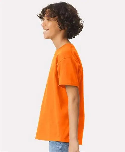 Gildan 2000bg Ultra Cotton Youth T-shirt - 2000b - Safety Orange