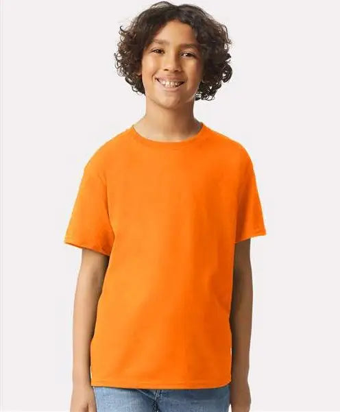 Gildan 2000bg Ultra Cotton Youth T-shirt - 2000b - Safety Orange