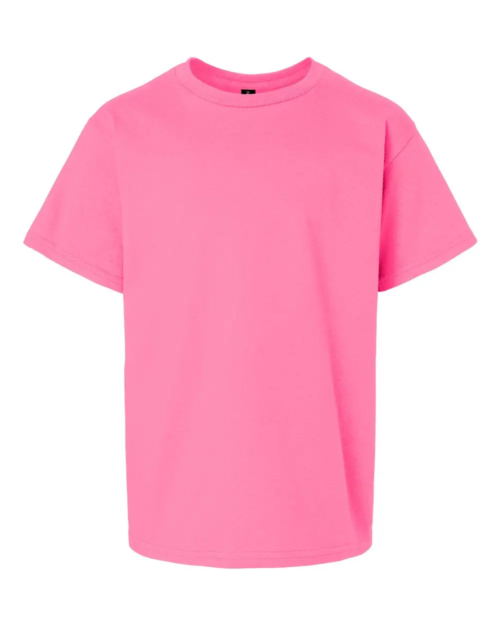 Gildan 2000bg Ultra Cotton Youth T-shirt - 2000b - Safety Pink