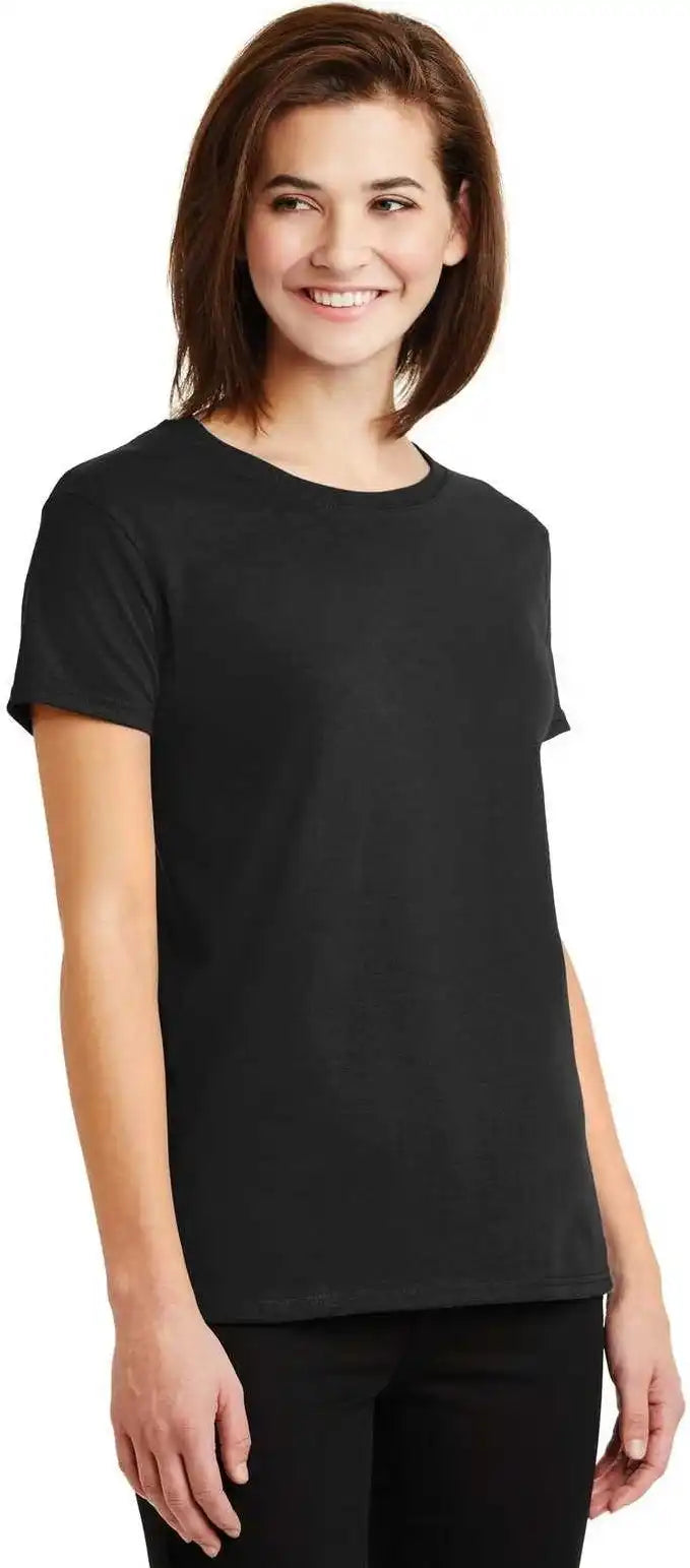 Gildan 2000l Ladies Ultra Cotton 100% t Shirt Black