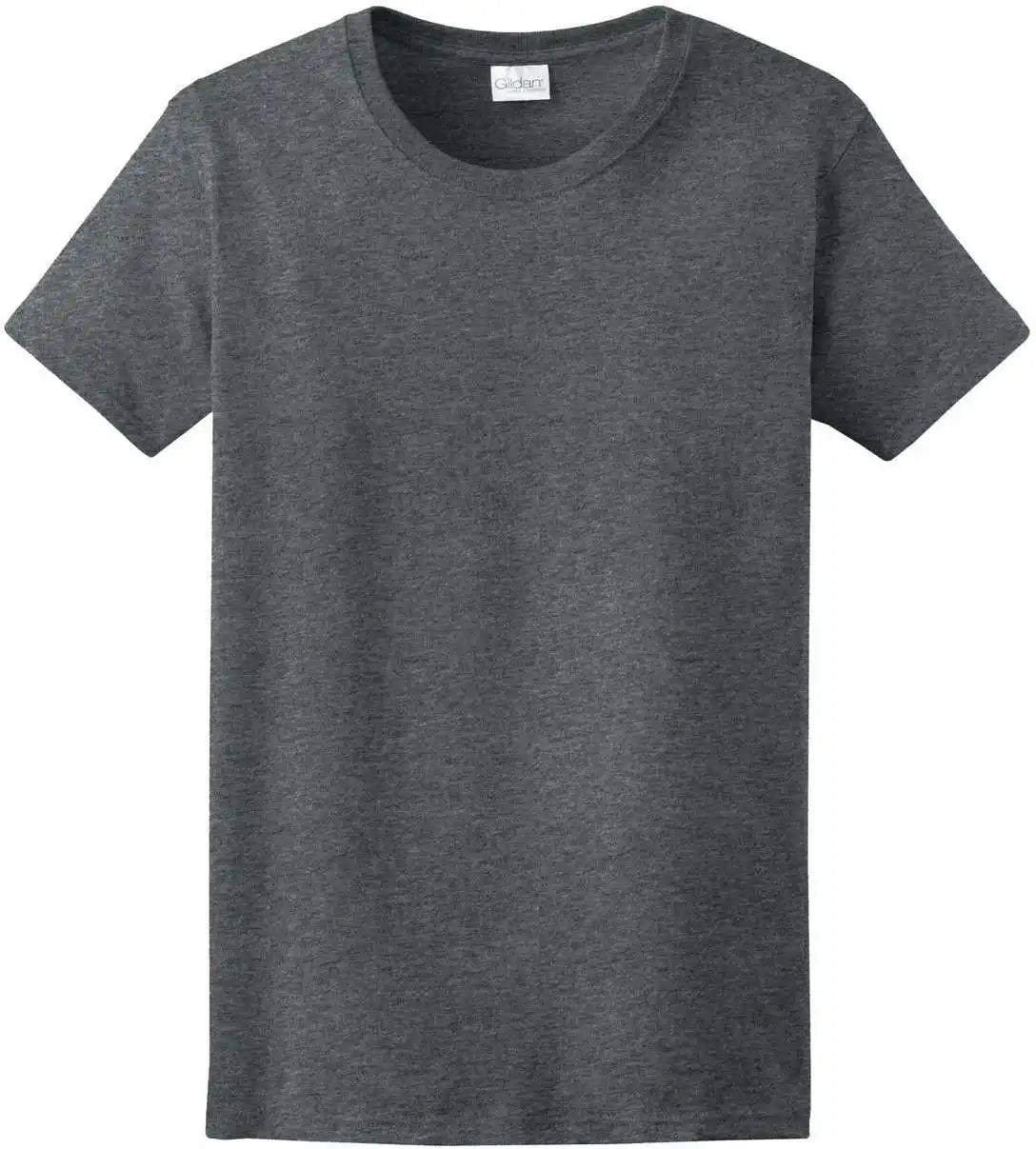 Gildan 2000l Ladies Ultra Cotton 100% t Shirt Dark Heather