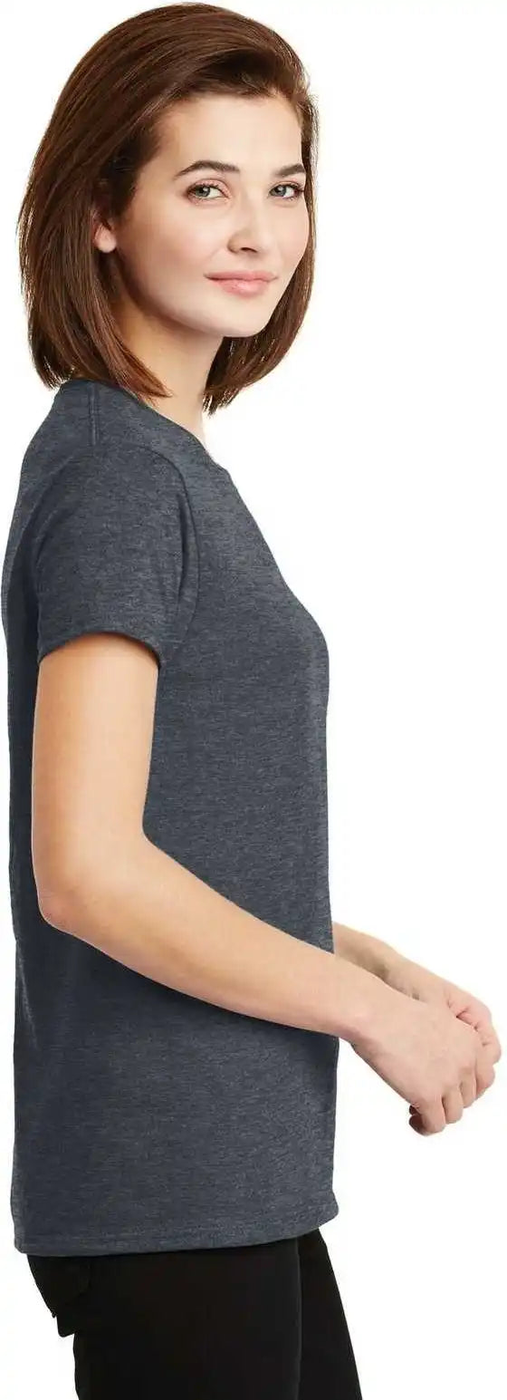 Gildan 2000l Ladies Ultra Cotton 100% t Shirt Dark Heather