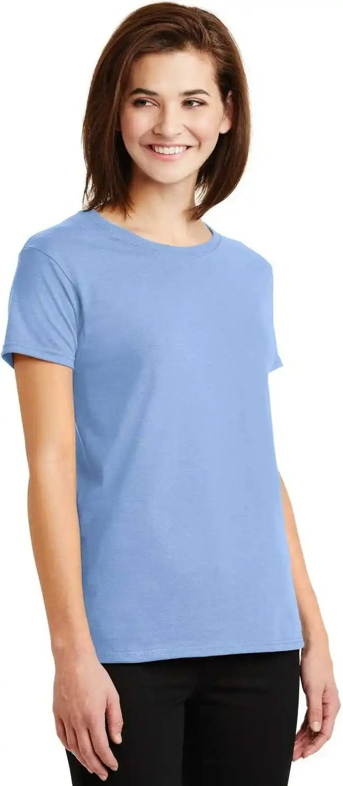 Gildan 2000l Ladies Ultra Cotton 100% t Shirt Light Blue