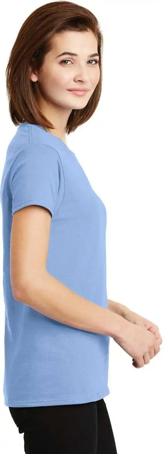 Gildan 2000l Ladies Ultra Cotton 100% t Shirt Light Blue