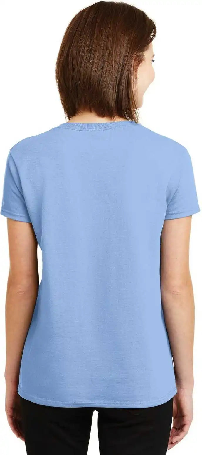 Gildan 2000l Ladies Ultra Cotton 100% t Shirt Light Blue