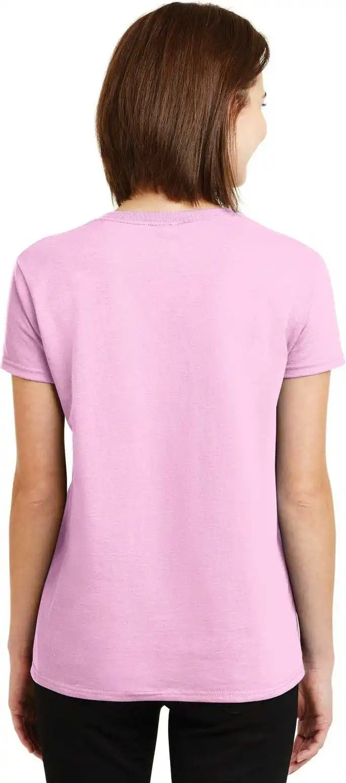 Gildan 2000l Ladies Ultra Cotton 100% t Shirt Light Pink
