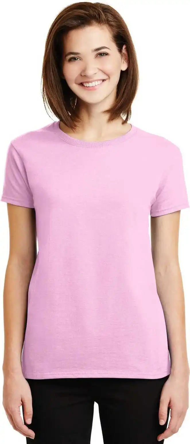 Gildan 2000l Ladies Ultra Cotton 100% t Shirt Light Pink